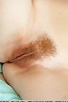 Redhead gal exposing small tits and hairy teen slit for glamour pics