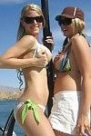 Girlfriends show big boobs in public