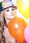 Raunchy blonde with big tits is up to have some fun at the birthday all together
