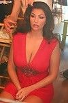 Behind the scenes with Amber Campisi and her beast tits, feel like ebony hair, and hawt nipps getting keen for a photo discharge for pinupfiles