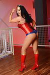 Cosplay adorned pornstar Romi Rain wanking exactly after loosing large whoppers