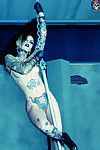 Tattooed superstar malice mcmunn shows off her taught body