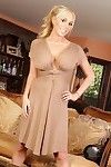 Gorgeous fairy pornstar, Mary Carey, is all dolled up in her appealing dress. This babe likes the trouble-free access it gives her to pop out her enormous mangos and show off her smooth pussy.