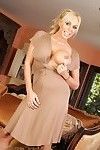 Gorgeous fairy pornstar, Mary Carey, is all dolled up in her appealing dress. This babe likes the trouble-free access it gives her to pop out her enormous mangos and show off her smooth pussy.