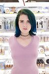 Concupiscent amateur teen Skylar Anke getting seriously freaky in a apparatus store