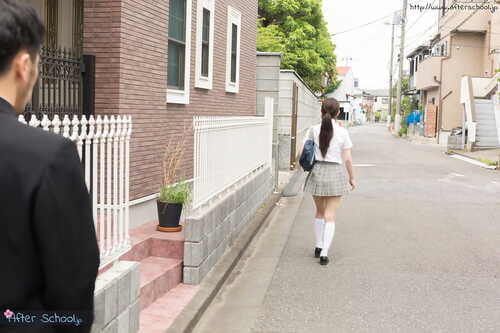 Japanese schoolgirl takes off her uniform and has fucking action with her stepfather