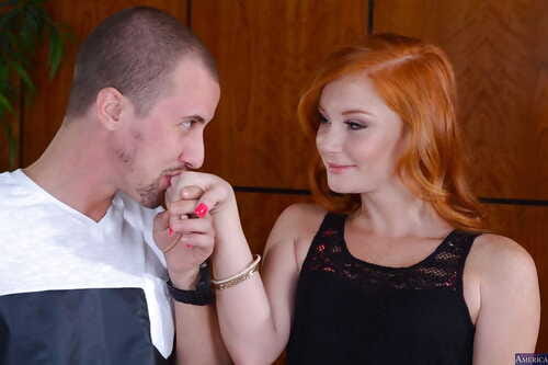 Redhead young Alex Tanner has her skinhead cum-hole licked out nicely