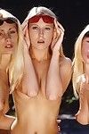 triplo cuties em biquínis dança erótica