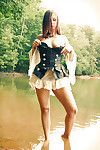 Mini bombita bailey in her untamed pirate suit with corset