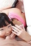 Marvelous Japanese schoolgirl Candy Vivian bending over for subterranean anal fuck