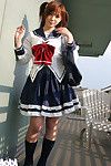geile japanse schoolmeisje met zware tiet knoppen en krullend rukken strips