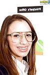 sexuelle Schülerin in der Brille jean taylor erwirbt genagelt hardcore