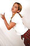 Juvenile schoolgirl chicito Samantha undressing that largest wazoo and fur pie