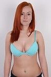 Curvy redhead posing in  casting pictures