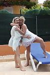 2 bawdy german housewife making out on vacation