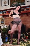 Lustful american housewife trying out untried underwear