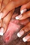 Adult ebony plumper with huge scones and huge a-hole expanding pink wet crack