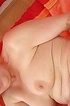 Infant breasty seasoned Julia jazzes in close-up with her boy-friend