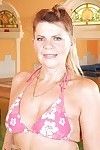 Lusty aged with appealing waste and unshaven cooter exquisite off her bikini