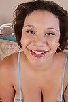 Placid BBW Monet playing with her awesomely vast bumpers and jerking off