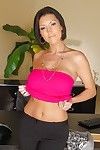 Hot ripe Latin hottie Dylan Ryder utterly covered in clammy office seduction