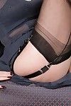 Short haired grown woman Huntingdon Smyth cuties garters and nylons