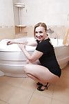 Tattooed seasoned Dana Karnevali makes public her wavy vagina in high heels